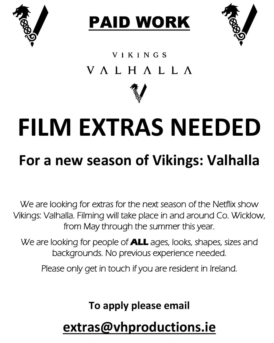 extras casting para vikingos valhalla netflix temporada 3