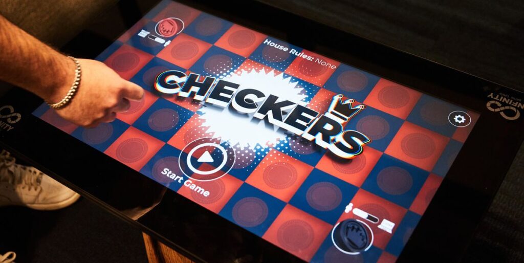 Arcade1Up's Infinity es una consola de juegos de mesa digital de una parte, una elegante mesa de café de una parte