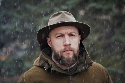 Maxim Zhorin, uno de los máximos responsables del Batallón Azov y de su brazo político, Cuerpo Nacional, en el cuartel general de este movimiento en Kiev.