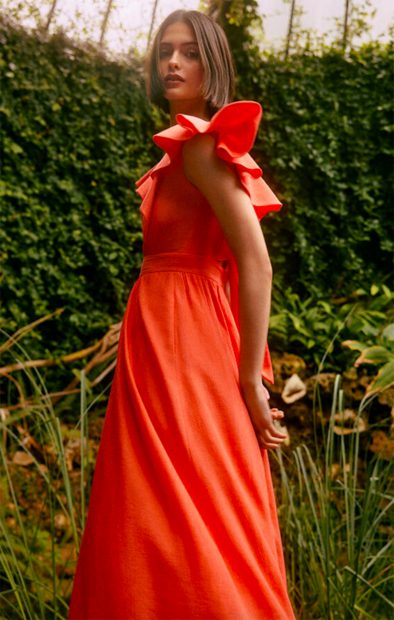 Vestido Rosario de la colección de Tamara Falcó para Pedro del Hierro./Pedro del Hierro