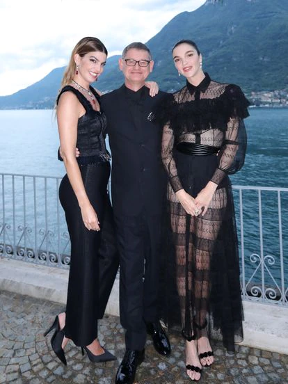 Bianca Brandolini d'Adda, Cyrille Vigneron y Mariacarla Boscono.