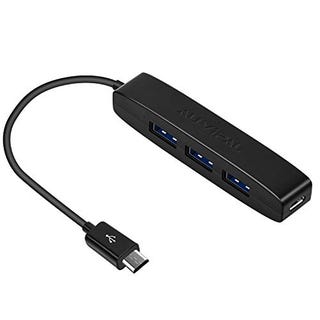 Concentrador micro USB de 3 puertos AuviPal Concentrador micro USB de 3 puertos AuviPal