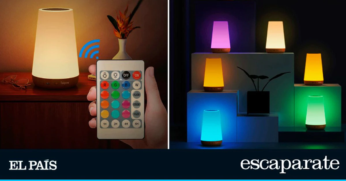 La lámpara para la mesita de noche de luz multicolor y minimalista con la que iluminar el dormitorio por menos de 20 euros