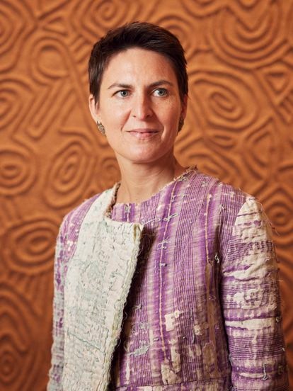 La arquitecta alemana, fotografiada en la Fundación ICO de Madrid, que acoge una muestra sobre su obra.