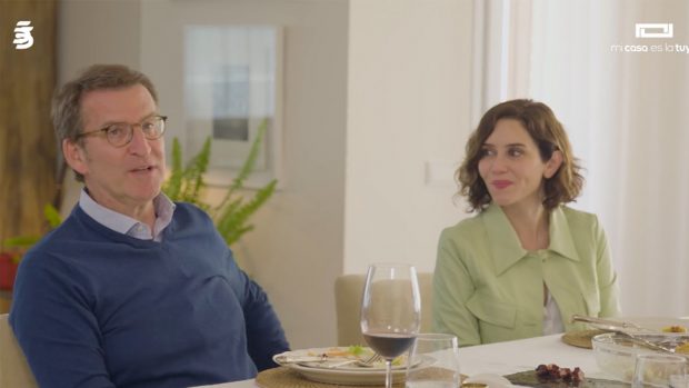 Feijóo e Isabel Díaz Ayuso en 'Mi casa es la tuya' / Telecinco