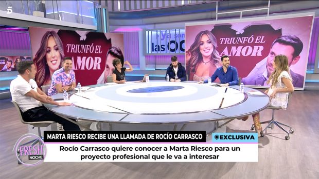 Marta Riesco en 'Ya son las 8' / Telecinco