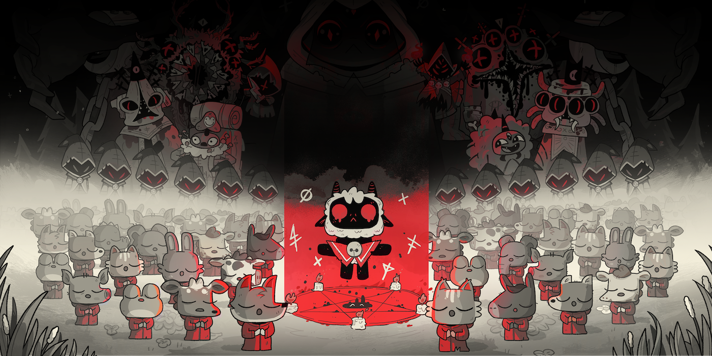 Animal Crossing Cosplays como Evil Roguelike en el tráiler de Cult of the Lamb