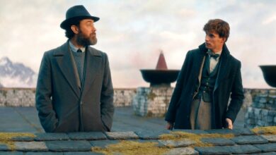 Animales fantásticos 3: escena de Dumbledore y Newt presentada por Eddie Redmayne