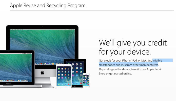 Apple’s Trade-In Program Now Includes Non-Apple Smartphones And PCs