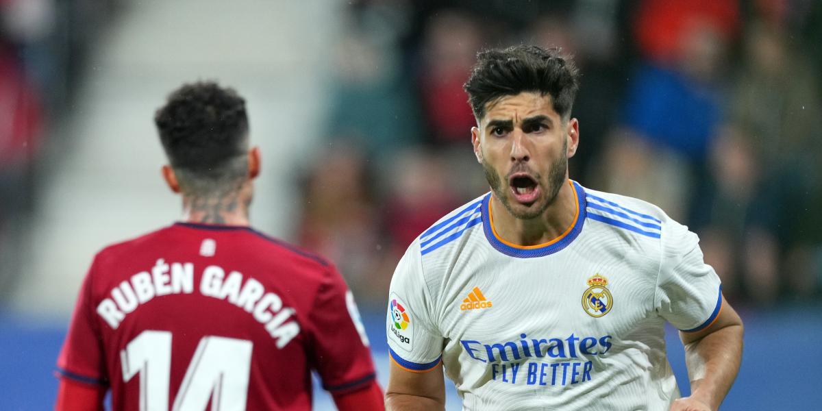 Asensio pone en ventaja al Madrid con un gol afortunado y Alaba se lesiona