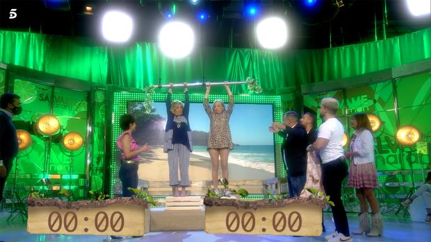 Belén Esteban y Lydia Lozano en 'Sálvame' / Telecinco