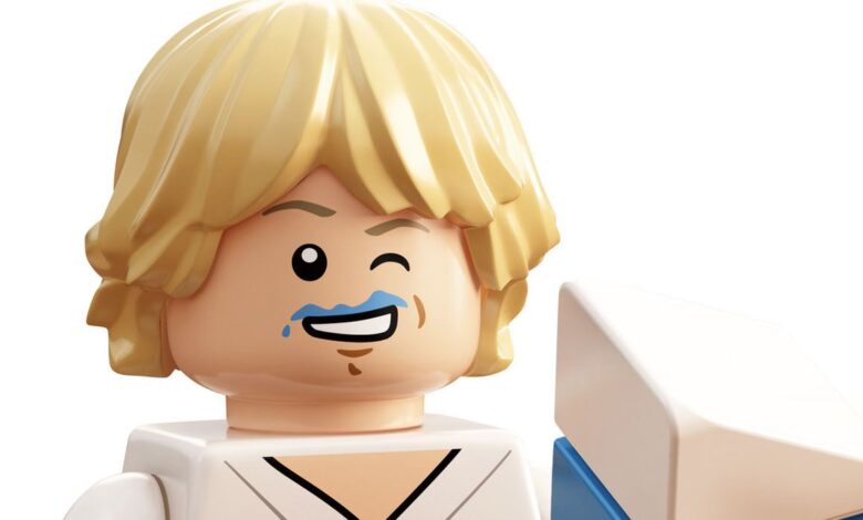 Blue Milk Luke de LEGO Star Wars ya se vende por mucho dinero
