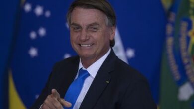 El presidente de Brasil, Jair Bolsonaro, durante un acto público este miércoles en Brasilia.