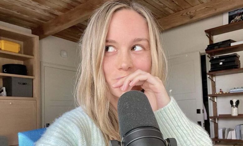 Brie Larson se burla del proyecto secreto con imágenes de la sesión de grabación