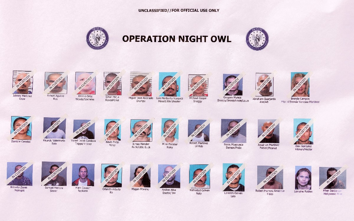 Caen 31 miembros de la 'Mafia Mexicana' por asesinatos, tráfico de droga y armas