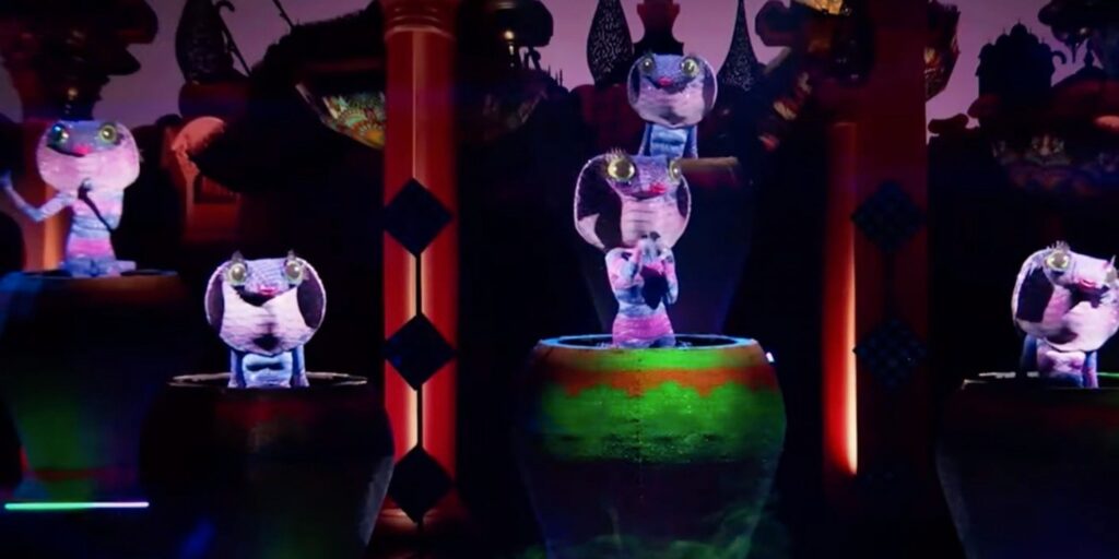 Cantante enmascarado se burla de 6 cobras y desenmascara a la 'leyenda de todos los tiempos' en promoción