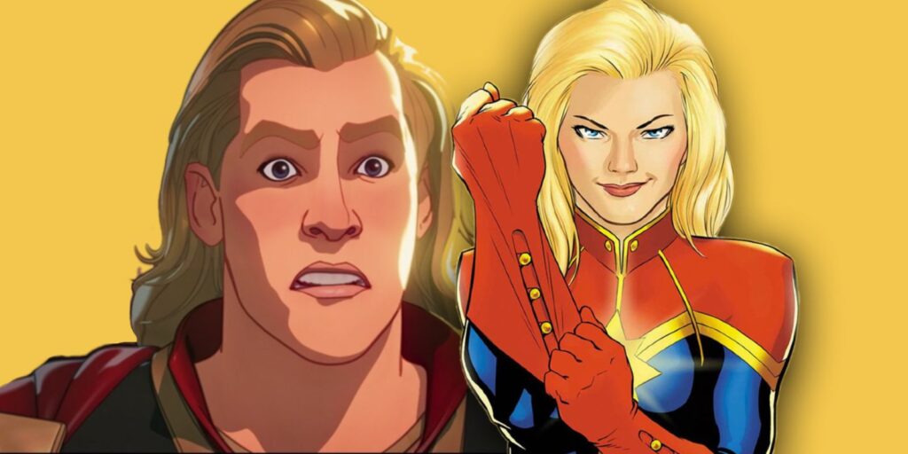 Capitana Marvel acaba de probar ¿Y si...? de Thor  mal insulto