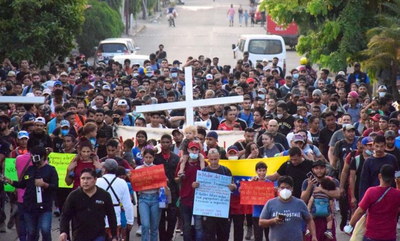 Chiapas: Segunda caravana 'Viacrucis Migrante' logra acuerdo con INM para obtener visas humanitarias