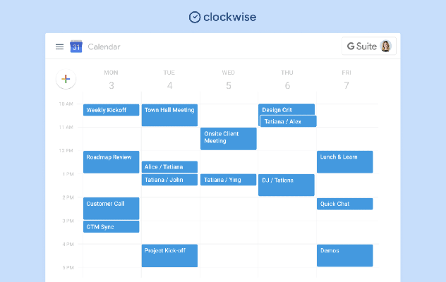 Clockwise, respaldado por Accel, lanza un asistente de IA para Google Calendar
