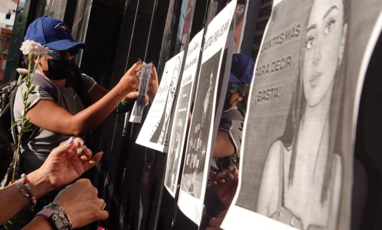 Colectivos feministas protestan en Monterrey por muerte de Debanhi