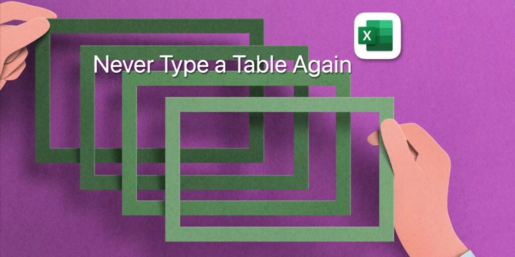 Cómo convertir una foto en una tabla de Excel (Android, iOS y macOS)