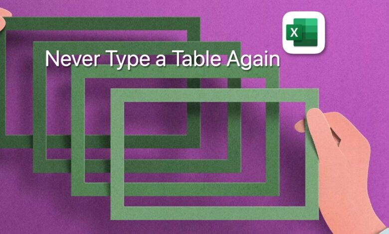 Cómo convertir una foto en una tabla de Excel (Android, iOS y macOS)