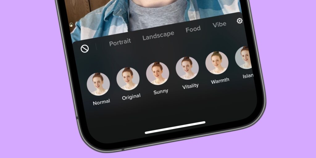 Cómo eliminar filtros, efectos y modo mejorado de TikTok