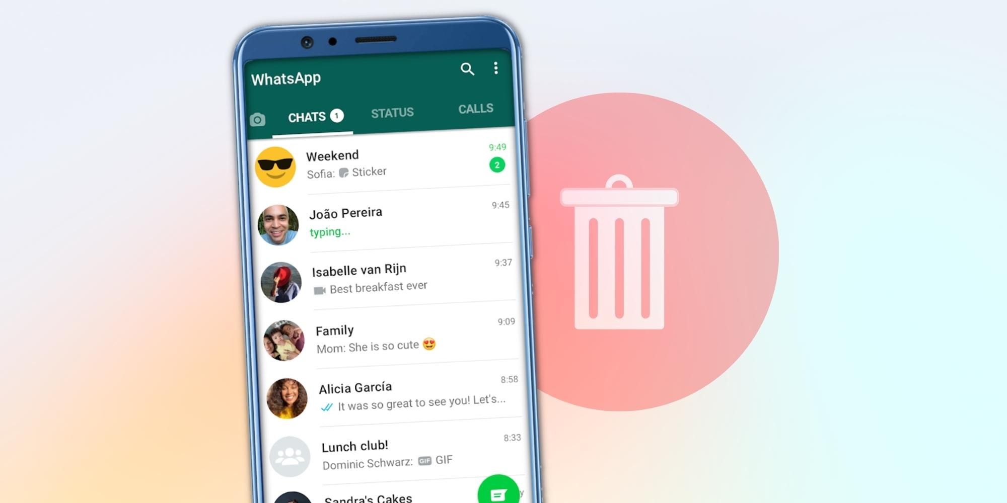 Cómo eliminar mensajes o chats completos en WhatsApp