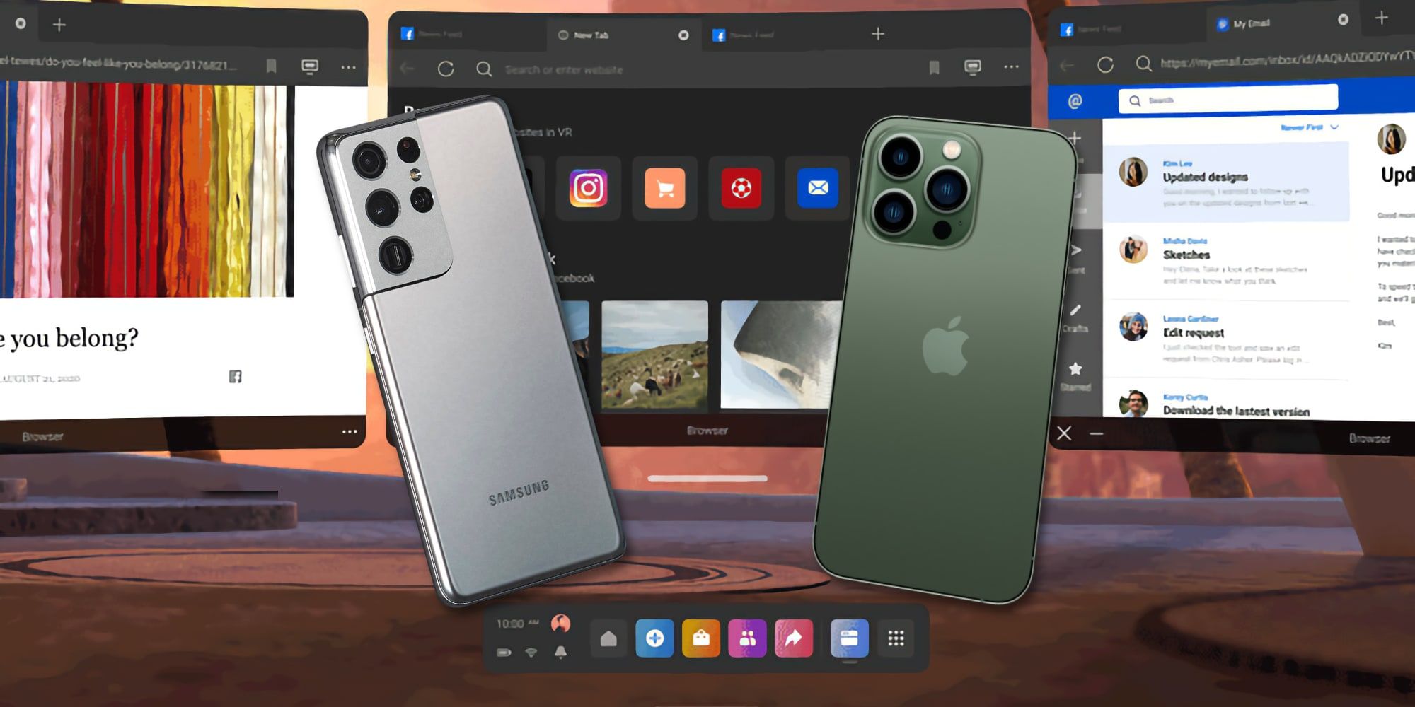 Cómo enviar enlaces de navegador de iPhone y Android a los auriculares Meta Quest