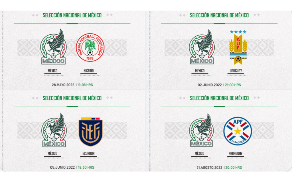 Confirman partidos amistosos del Tricolor rumbo a Qatar 2022 | Tuit