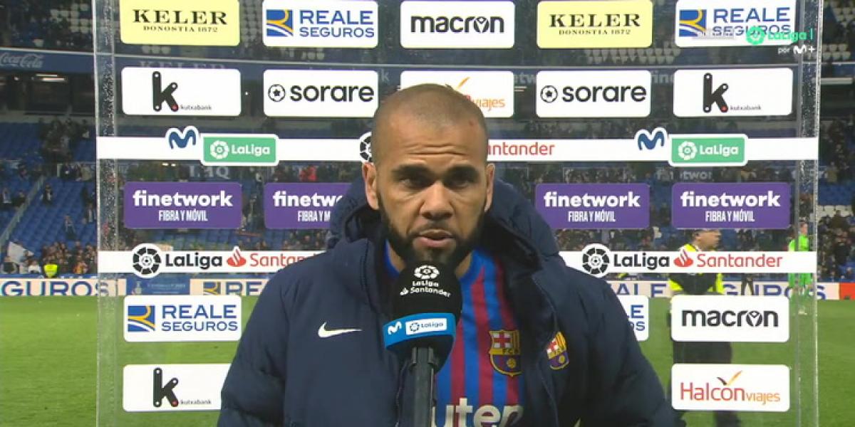 Dani Alves: "El Madrid ha tenido suerte que hemos llegado tarde"