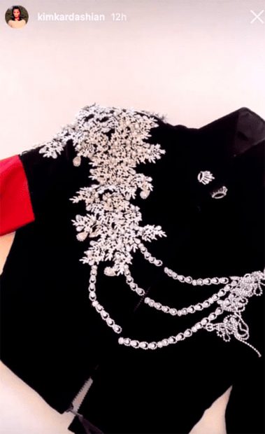 Chaqueta de Michael Jackson / Instagram @kimkardashian