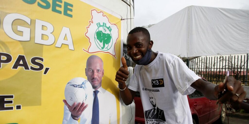 Drogba fracasa en su intento de presidir la Federación de su país