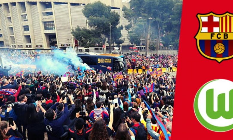 El Barça ya está en el Camp Nou para enfrentarse al Wolfsburgo