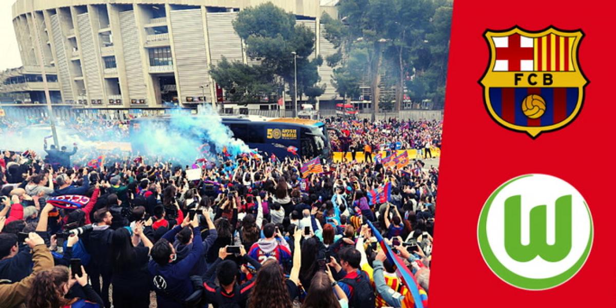 El Barça ya está en el Camp Nou para enfrentarse al Wolfsburgo