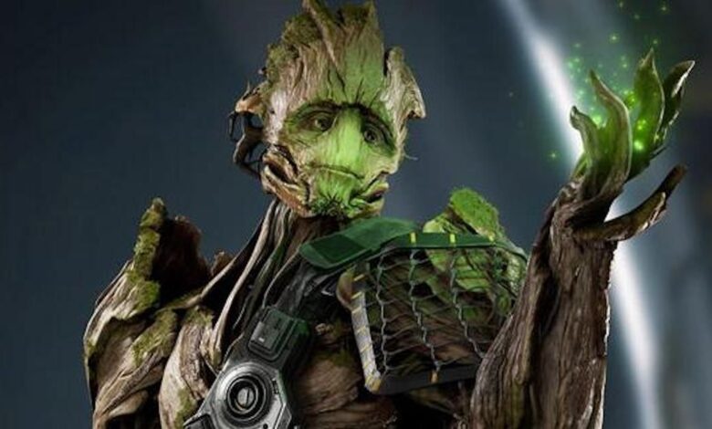 El actor Groot de GOTG Game repitió una sola línea 1600 veces