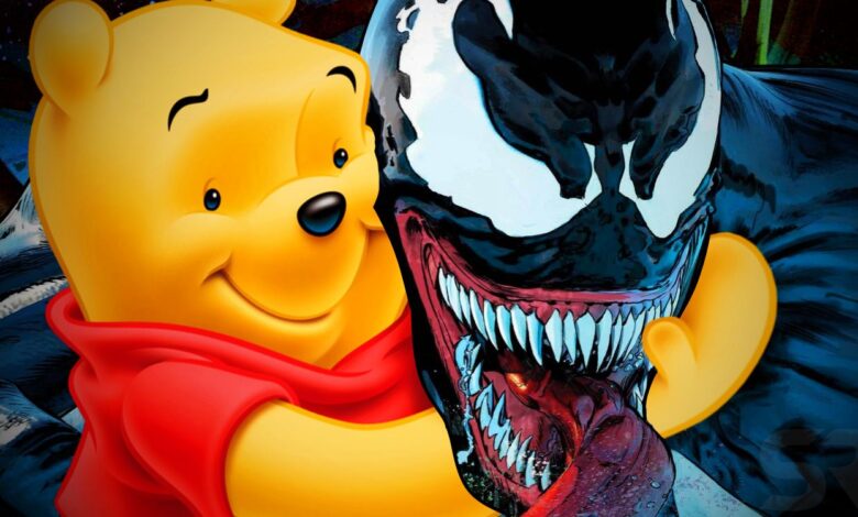 El aterrador crossover de Venom y Winnie The Pooh es demasiado perfecto para las palabras