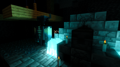 El efecto de oscuridad de Minecraft Warden es aún más aterrador con Ray-Tracing