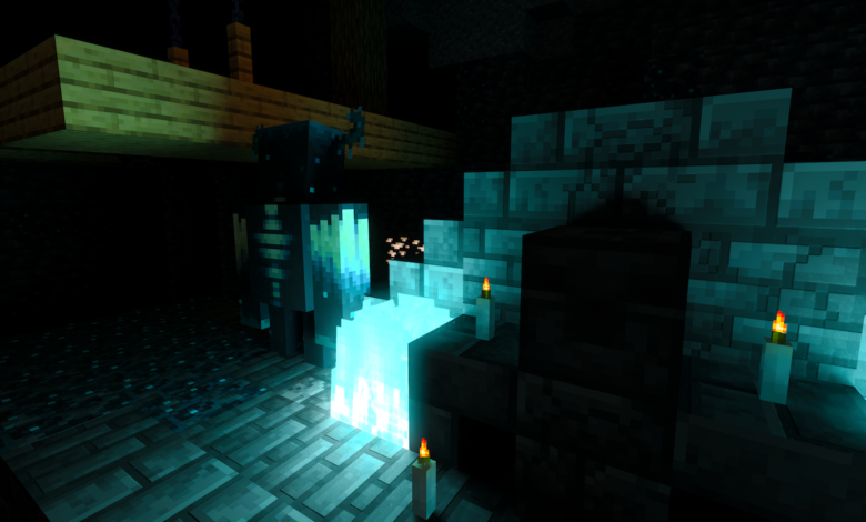 El efecto de oscuridad de Minecraft Warden es aún más aterrador con Ray-Tracing