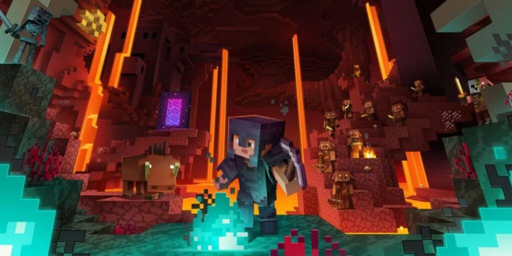 El fuego de Minecraft persiste cuanto más se mueve la cámara