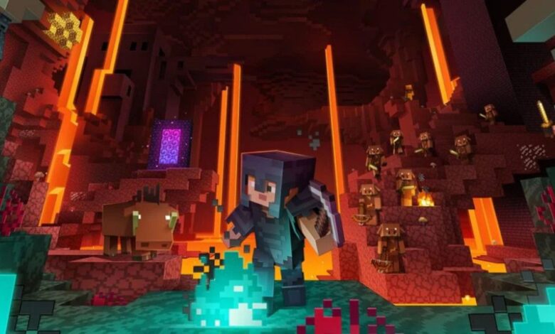 El fuego de Minecraft persiste cuanto más se mueve la cámara
