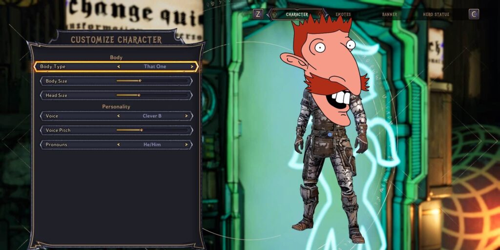El personaje de Tiny Tina's Wonderlands Nigel Thornberry es una pesadilla