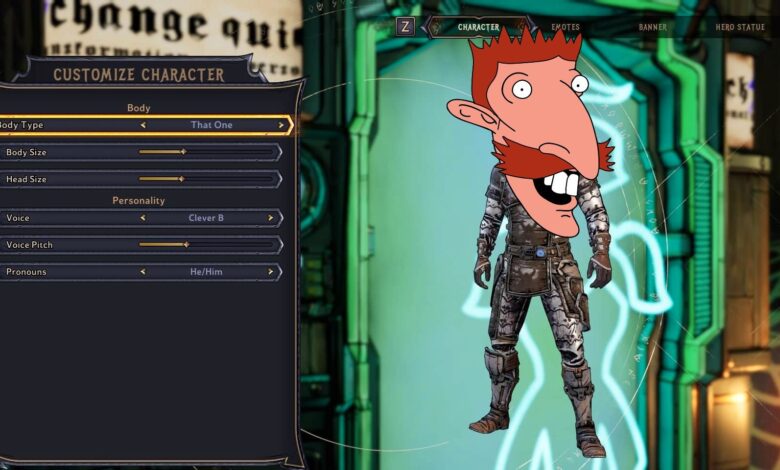 El personaje de Tiny Tina's Wonderlands Nigel Thornberry es una pesadilla