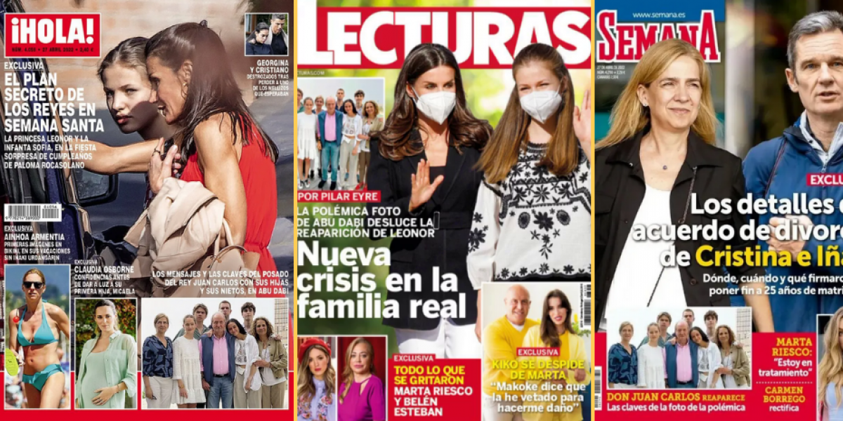 El plan secreto de los Reyes y Ainhoa Armentia en bikini, protagonistas de las portadas