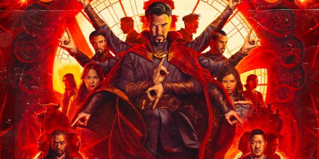 El póster final de Multiverse of Madness presenta 5 versiones de Doctor Strange