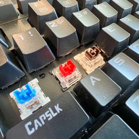 tecla del teclado expuesta