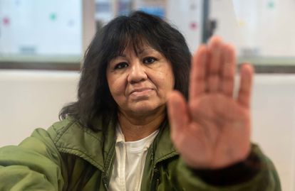 Melissa Lucio en la Unidad Mountain View en Gatesville, Texas, el 21 de marzo.