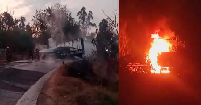 Enfrentamiento entre grupos armados y cárteles de droga, balacera dura 3 horas, hay autos quemados