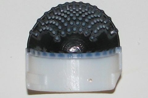 cortar a través de la sección en la piel táctil impresa en 3d