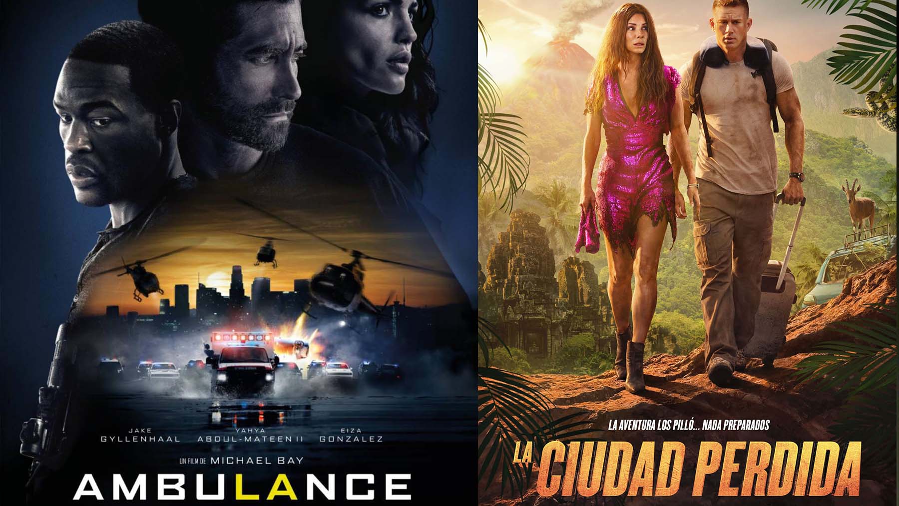 Estrenos de la cartelera: ‘Ambulance’ y ‘La ciudad perdida’ llegan este miércoles a los cines